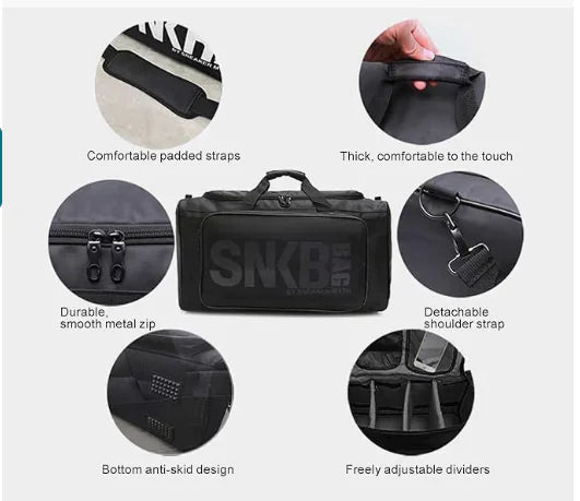 GripCore x Sneaker Duffel Bag – Travel & Gym Bag for Men
